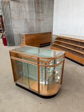 Antique style Counter in Wood and glass, Europe