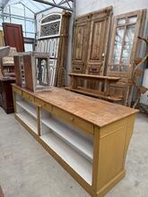 Antique style Counter in Wood and glass, Europe