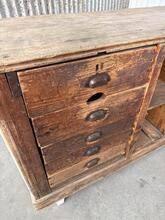 Antique style Counter in Wood, France 20th Century