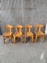 Antique style Design chairs in wood 1980