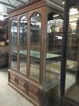 Antique style Antique display case in Wood and glass 20th Century