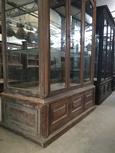 Antique style Antique display case in Wood and glass 20th Century