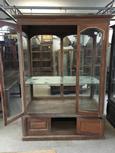 Antique style Antique display case in Wood and glass 20th Century