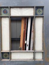 Antique style door in Wood and glass