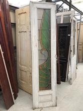 Antique style Antique door colored glass in Wood