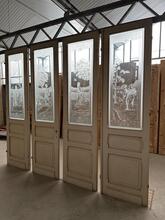 style Antique doors in wood and glass, Europe 19e eeuw