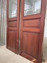 Antique style Doors in wood and glass, France 20th Century