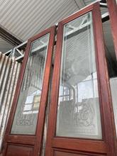 Antique style Doors in wood and glass, France 20th Century
