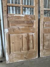 Antique style Doors with glass in wood and glass, Europe 20e eeuw