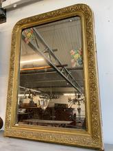 Antique style Antique golden mirror in Iron and mirror, Europe 20th century