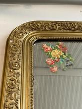 Antique style Antique golden mirror in Iron and mirror, Europe 20th century