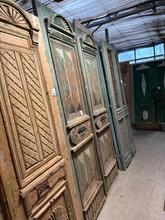 Antique style Green doors  in Wood, Europe 20th century