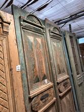 Antique style Green doors  in Wood, Europe 20th century