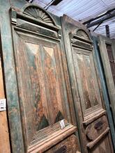 Antique style Green doors  in Wood, Europe 20th century