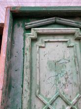 Antique style Antique green set doors in Wood