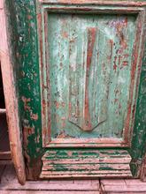 Antique style Antique green set doors in Wood