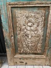 Antique style Antique green set doors in Wood