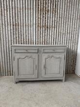 Antique Grey 2-doors cabinet dresser