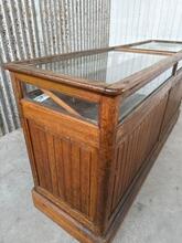 Antique style Jewellery Counter with glass in wood and glass, Europe 20th Century