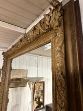 Antique style Mirror in wood and mirror, France 20e eeuw