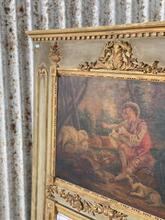 Antique style Mirror in Wood and glass, Frankijk 20-century