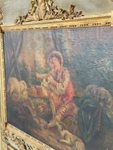 Antique style Mirror in Wood and glass, Frankijk 20-century