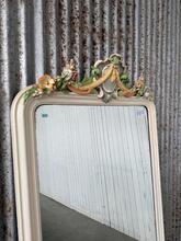 Antique style Mirror in wood and glass