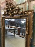 Antique style Mirror in Wood and Glass 19th Century