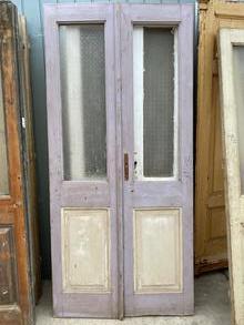 Antique style Antique set doors  in Wood and glass