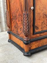 Antique style Set nightstands in wood and marble, Europe 20th Century