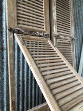 Antique style Antique set of 2 high shutters in Wood