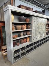 style Antique shop cabinet in grey in Wood, France