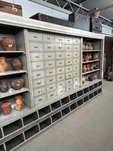 style Antique shop cabinet in grey in Wood, France