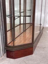 Antique style Shopcabinet in wood brass and glass, Europe 20th Century
