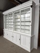 Antique style Shopcabinet in wood and glass, france 20-century