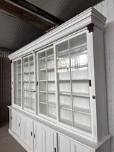 Antique style Shopcabinet in wood and glass, france 20-century