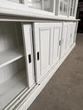 Antique style Shopcabinet in wood and glass, france 20-century