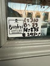 Antique style Shopcabintet gray in wood and glas 20- century