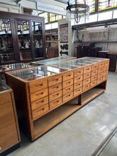 Antique  style Shopping counter in Wood and glass, Europe