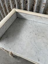 Antique  style Sidetable marble in Wood and marble
