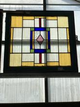 Antique style Antique stained glass window in Wood and glass