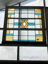 Antique style Antique stained glass window in Wood and glass