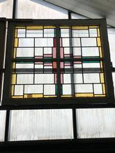 Antique style Antique stained glass window in Wood and glass