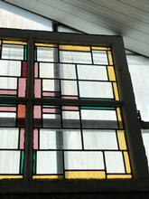 Antique style Antique stained glass window in Wood and glass