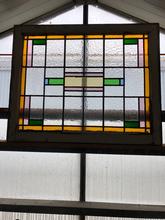 Antique style Antique stained glass window in Wood and glass