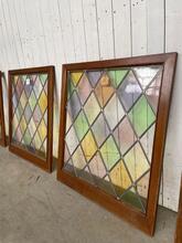 Antique stained glass window