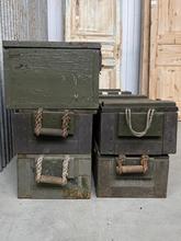 Antique style Storage box in Wood and iron