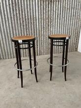 Antique thonet style Stool in Wood