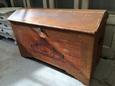 Antique style Trunk in wood, Europe 20e eeuw