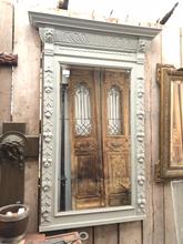 Antique style Antique white mirror in Wood and glass, Europe 20th century